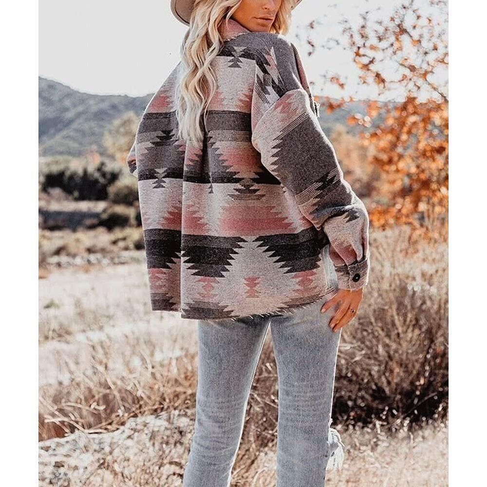 Carole Christian Boho Southwestern Jacket Oversized L EUC Shacket